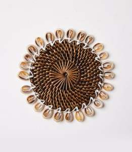 American Style Round Shape Handmade Rattan Coaster in Table Coaster for <b>Dinner</b> Home Decor Accessories - Product Image 2