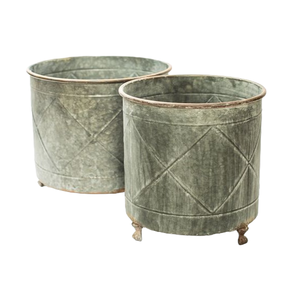 Top Selling Rustic Vintage <b>Large</b> Metal Iron Garden Decorations Old Fashioned Design <b>Plant</b> Pots for Home Low Price in India - Product Image 2