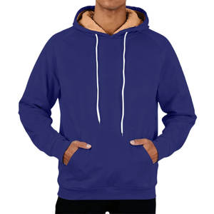 Sweats à capuche pour hommes de couleur unie, fabricants de vêtements, logo personnalisé, sweats à capuche en coton mélangé basiques pour hommes, sweats à capuche vierges lourds à vendre - Product Image 3