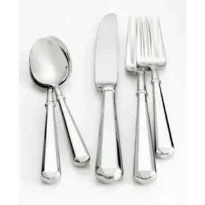 Ensemble de 5 couverts en acier inoxydable avec finition polie miroir Parfait pour les mariages et les événements spéciaux Meilleurs prix - Product Image 4