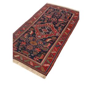 Alfombra de Lana Anudada a Mano Nuray Azul - Paem-1136 - Patrón Oriental con Medallón para el Hogar - Rectangular de 9x12 para Sala de Estar, Dormitorio, para Adolescentes - Product Image 2