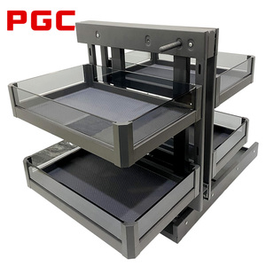Customizable Pull-Out Drawer Organizers For Kitchen Cabinets Kitchen Pull Out Basket