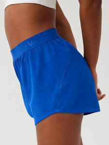 Women's Quick-Dry <b>Running</b> Shorts Sport Double Layer Elastic Waist Active Workout Shorts with Pockets Shorts for Women - Product Image 2