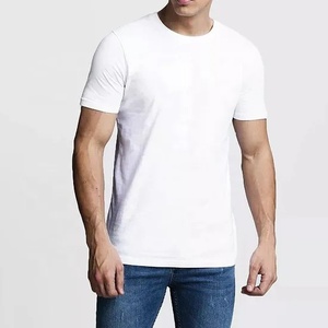 High Quality 100% Cotton Fitted <b>Tshirt</b> for Men Blank <b>Plain</b> Custom Men's T-shirts O Neck Custom Print <b>Tshirt</b> - Product Image 4
