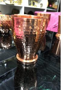 350 ML <b>Tumbler</b> Wine <b>Glass</b> Metal Handmade in India Ayurveda Yoga Health Benefits - Product Image 2