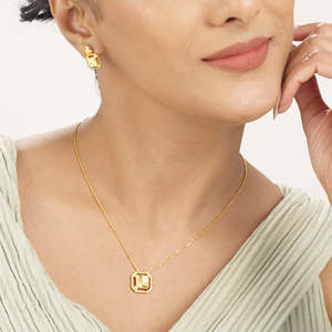 Vintage Gold-Plated Bridal Jewelry <b>Set</b> with Pearl <b>and</b> Diamond Accents - Product Image 2