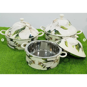 Calentador de alimentos moderno para Decoración de mesa hecho de madera de acero inoxidable con tapa martillada, cazuela para servir comida de mesa - Product Image 3