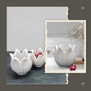 Portavelas de Mármol Blanco de Diseño, Hecho a Mano, de la Mejor Calidad, para Bodas y Decoración con Velas - Product Image 5