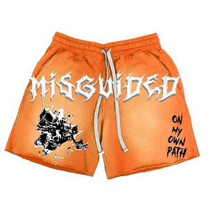 Pantalones cortos sueltos de alta calidad bordado deportivo liso francés Terry Fleece pantalones cortos de mujer - Product Image 5