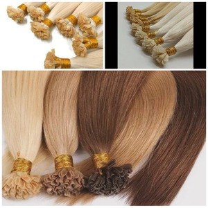 Extensiones de cabello humano Remy Rubio ceniza Punta en U Uso permanente suave y sedoso - Product Image 3