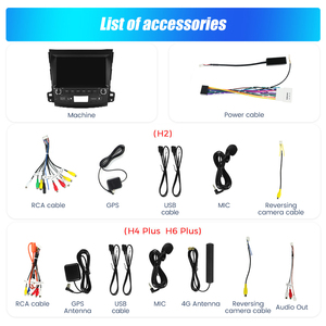 Lecteur multimédia automobile Android MEKEDE, navigation stéréo 9 pouces pour Mitsubishi <span class=keywords><strong>Outlander</strong></span> 2006-2012 - Product Image 3