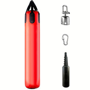 Saco de arena inflable negro y rojo de alta calidad al por mayor con sacos de arena y sacos de arena de cuero genuino de diseño portátil - Product Image 6