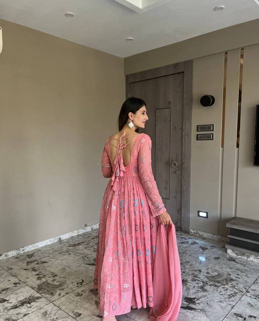 backless pakistani dress BACKLESS DRESS