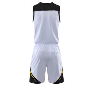 Ensemble d'uniformes de basket-ball personnalisés pour équipe, couleurs sur mesure, respirant, haute qualité, unisexe adulte, nouveau design, best-seller, manches courtes - Product Image 3