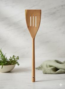 Cuillère de service en bois, création artistique, couverts en bois (cuillère et spatule) disponibles à des prix abordables - Product Image 3