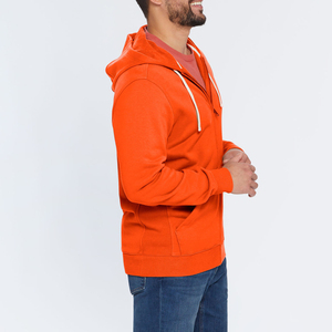 Sweat à capuche zippé d'hiver personnalisé 2025 de haute qualité, 100 % coton molletonné, teint uni, respirant, écologique, grande taille pour homme, ODM/OEM - Product Image 5