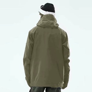 Chaqueta de Esquí Impermeable Naranja Brillante, Cortavientos, Transpirable, con Capucha, Ropa Deportiva de Invierno, OEM Personalizada - Product Image 5