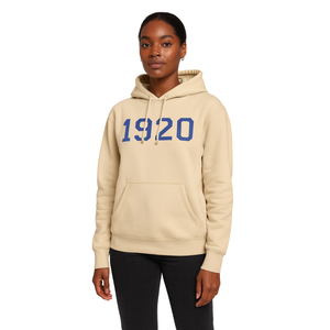 Año de Fundación 1920 Zeta Phi Beta Neutral Pullover Hoodie Mezcla de algodón Hermandad de mujeres griega Ropa Bordado personalizado Divine Nine HBCU - Product Image 1