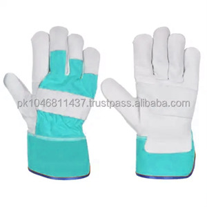 Gants en cuir de vachette fendu de haute qualité Gants de travail de gréeur canadiens de protection pour la sécurité industrielle - Product Image 2