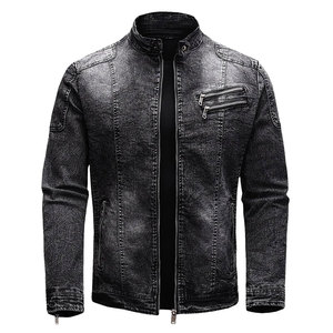 100% Cotton Denim <b>Jackets</b> <b>Men</b> Casual Solid Color Pocket <b>Thin</b> <b>Jacket</b> For <b>Men</b> Style High Quality <b>Men</b> Clothing Denim <b>Jacket</b> - Product Image 1