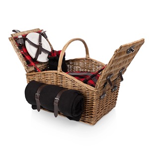 Deluxe <b>Picnic</b> Basket with <b>Blanket</b>-Soft Handmade Storage Basket Wholesale eco-friendly Made in Viet Nam - Product Image 3