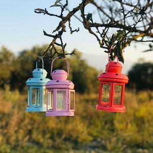 Petit 2 lanterne colorée décoration de noël décor suspendu indien fait à la main meilleur prix pour la maison et le mariage décorer - Product Image 6