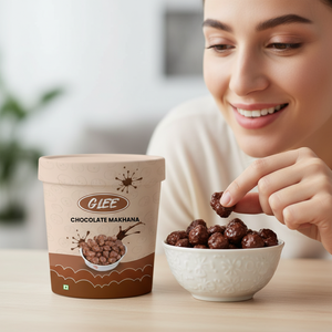 <b>Chocolate</b> Coated Sweet Low-Fat Makhana Fox Nuts 30g Paper Box Semi-Soft Snack Gluten Free High Protein High Fiber - Product Image 2