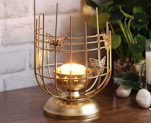 New Metal Lantern Wholesale <b>Cheap</b> Prices Metal T Light Holder Wire Frame New <b>Candle</b> Holder For Home And Restaurants - Product Image 3