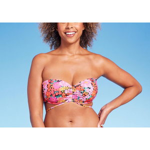 Shade Shore Top Bikini a Fascia con Spalline da Donna, Stampa Floreale Multicolore, Set Personalizzato 2 Pezzi per il Bagno, Taglia 38DD, Costumi da Bagno e Abbigliamento da Spiaggia - Product Image 2