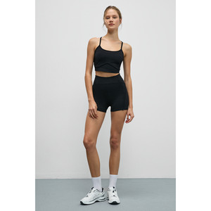 Urban Beat FLINTRA Women's Soft and Stretch Textured Piped Karyoka <b>Stitched</b> Print Detail Short <b>Leggings</b> - Product Image 4