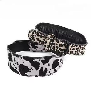 เข็มขัดยกน้ำหนักหนังวัวพร้อมหัวเข็มขัดง่ามไม่ลื่นและปรับได้สำหรับการออกกำลังกายแบบยกระดับการป้องกันขั้นสูงโลโก้ออกแบบได้ตามต้องการ - Product Image 6