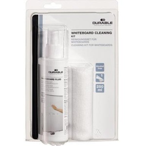 Kit de Limpieza Duradero con Spray de 250 ml y Paño de Microfibra de 25x25 cm para Borradores de Pizarra Blanca - Product Image 1