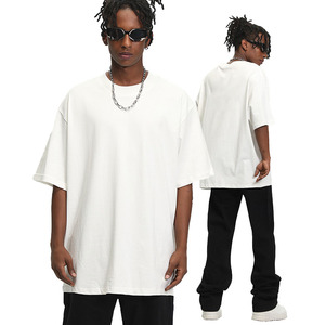 เสื้อยืดพิมพ์ลายไหล่สำหรับผู้ชายเสื้อยืดผ้าฝ้ายธรรมดาขนาดใหญ่สำหรับผู้ชายขายส่งจำนวนมาก - Product Image 1