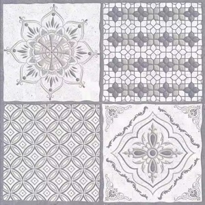 Vente en gros 400x400mm Céramique Style Marocain Fleur Carreau de Marbre Intérieur Mur et Sol Porcelaine Carreaux de Marbre 40x40cm - Product Image 1