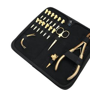 Extension de cheveux de qualité supérieure avec anneau de séparation rapide, pointe plate, pince à sertir robuste, aiguilles courbées antidérapantes, pinces à bec de canard - Product Image 5