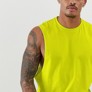 Camiseta sin mangas informal para gimnasio para hombre, Camiseta deportiva Lisa para culturismo, camiseta sin mangas en blanco de punto de talla grande para uso en el gimnasio - Product Image 3