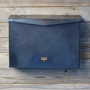 Boîte aux lettres en laiton massif avec finition antique, boîte aux lettres extérieure de luxe en laiton, boîte aux lettres vintage en laiton fabriquée à la main - Product Image 4