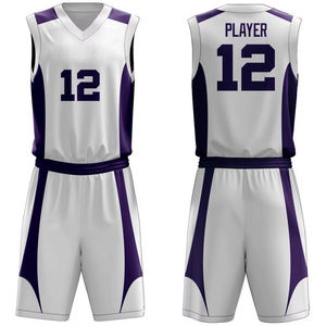 Uniformes de Baloncesto Personalizados Hechos en Pakistán, Manga Corta, Antibacterianos, 100% Poliéster, Servicio OEM, Venta al Por Mayor - Product Image 1