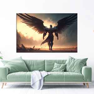 Décoration murale moderne en verre trempé - Œuvre d'art sur toile imprimée, toile encadrée - Product Image 1