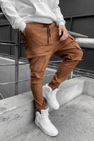 Pantalon de jogging pour homme avec logo personnalisé, taille élastique, en coton, grande taille, qualité supérieure, vente en gros