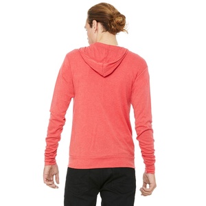 Sudadera con capucha y cremallera ligera unisex-Bella + Canvas logotipo personalizado moda algodón Jersey zip up invierno hombres Sudadera con capucha - Product Image 5