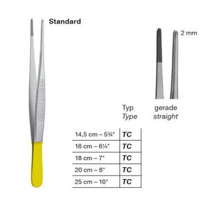 Pince à épiler de qualité supérieure pince à pansement pour le pouce tailles standard utilisation professionnelle en hôpital pince à pansement pour le pouce dentelé - Product Image 3