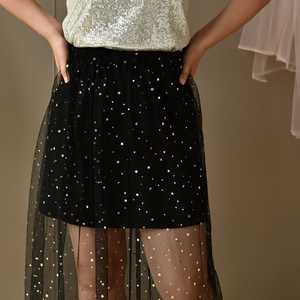 Accesorio Bridella BV210B-B en Negro con Malla y Lentejuelas, Ajuste Cómodo para Bodas, Bailes de Graduación y Eventos Formales - Product Image 2