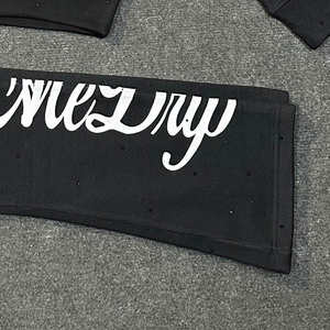 Ensemble sweats à capuche et pantalons de survêtement unisexes coupe et couture avec logo personnalisé anti-rétrécissement lourd 400gsm de haute qualité - Product Image 6