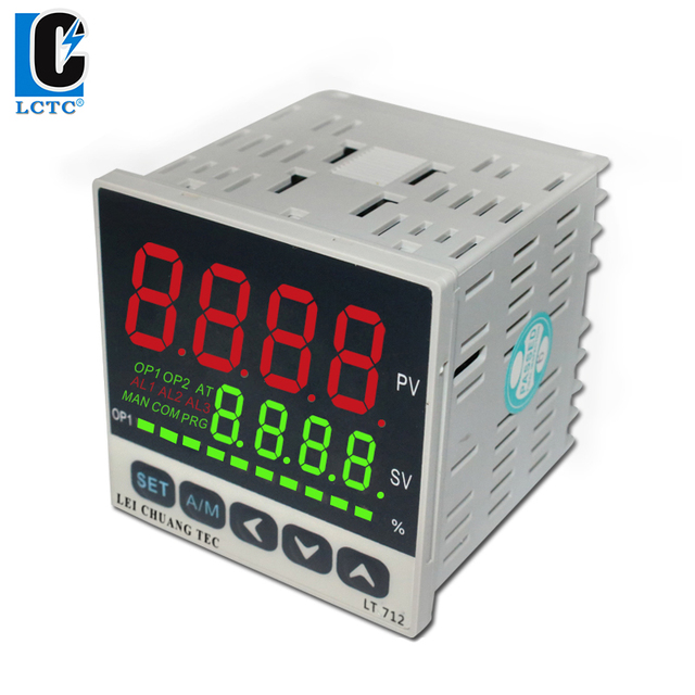 LCTC Temperature Controller Digital PID K E J PT100 CU50 Input SSR Relay 0-10v 4-20ma Output Heating/Cooling Remote Control