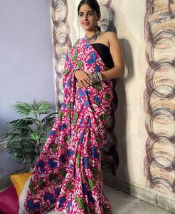 Moderno Chanderi Saree Trending Producto para Fiestas y Bodas - Product Image 5