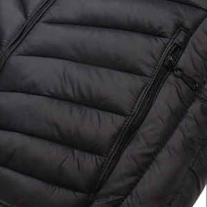 Veste en duvet matelassée décontractée pour femmes Manteau à manches longues avec fermeture éclair Vestes à bulles rembourrées pour femmes avec capuche - Product Image 4