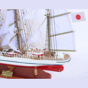 Gia Nhien Conception personnalisée du fabricant NIPPON MARU II (1984) Maquette de bateau en bois Modèle de bateau en métal plaqué de haute qualité Artisanat - Product Image 5