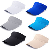 Gorra Visera de Lona Personalizable al por Mayor, Transpirable, Impermeable, para Verano, Playa, Exterior, con Parte Superior Vacía, para Hombre y Mujer, con Logotipo Bordado