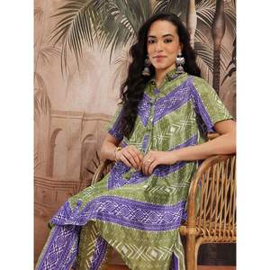 Vestido Largo Informal de Verano para Mujer, Estampado Verde, de Chinnon, Transpirable, para Ocasiones Diurnas, Tallas XS a 5XL, ODM - Product Image 4